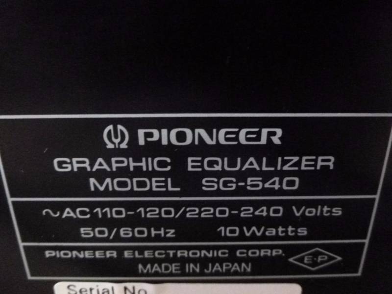 Download Pioneer Sg-540 Manual